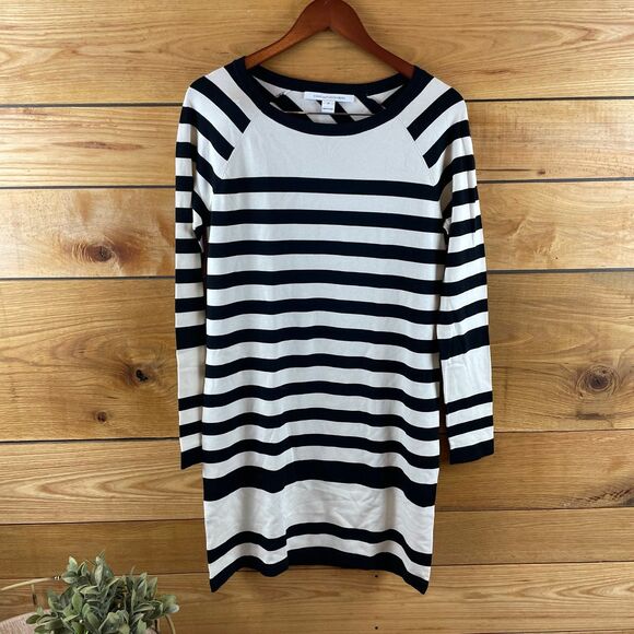 Diane Von Furstenberg Blockstripe Sweater Dress - Picture 2 of 7